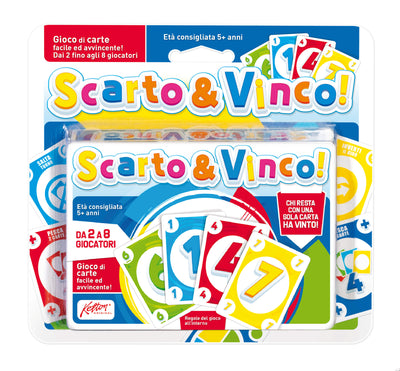 UNO Scarto & Vinco gioco di carte 2-8 giocatori in blister