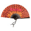 Ventaglio in Bamboo con Tessuto Stampato e Laccio con Moschettone 27 cm - 3739 - shop_name