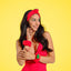 1 Set Fascia e Polsini Juicy Fruit in Tessuto Morbido con Decorazione Frutta - 83947