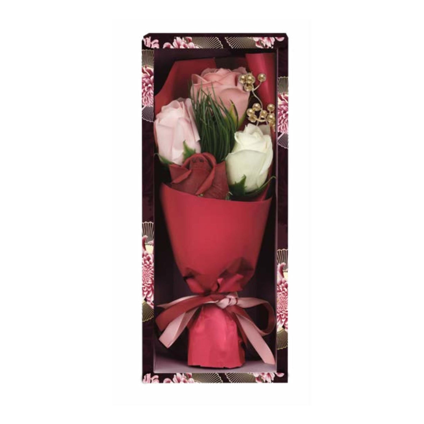 MAZZO FIORI DI SAPONE EMANUELA BIFFOLI CON 4 ROSE da 29g - 90888