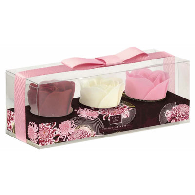 TRIS FIORI DI SAPONE AL PROFUMO DI ROSA STELLATA 22,5 gr EMANUELA BIFFOLI - 90891