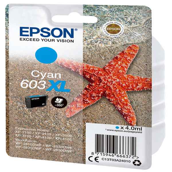 Epson - Cartuccia ink - 603XL - ciano - C13T03A24010 - 350 pag