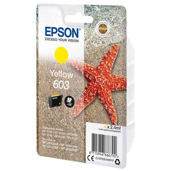 Epson - Cartuccia ink - 603 - Giallo - C13T03U44010 - 130 pag