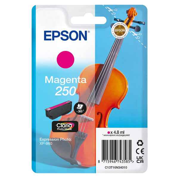 Epson - Cartuccia - Magenta  - 205 - Violin Claria- C13T16N34010 - 4,8 ML