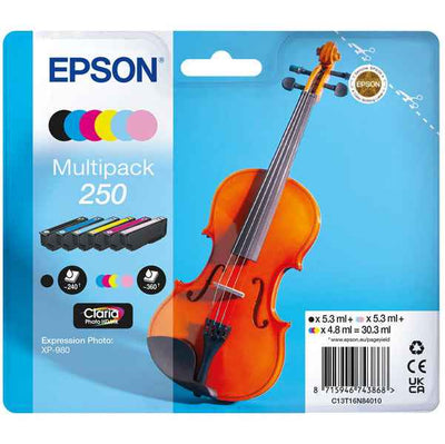 Epson - Cartuccia Multipack  - BK/C/M/Y/ML/CL - 205 - Violin Claria- C13T16N84010 - 4,8 ML