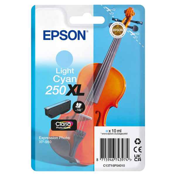 Epson - Cartuccia - Ciano Light - 205XL - Violin Claria- C13T16P54010 - 10 ML