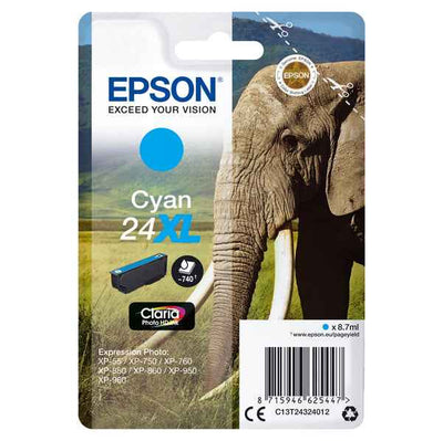Epson - Cartuccia ink - 24XL - Ciano - C13T24324012 - 8,7ml