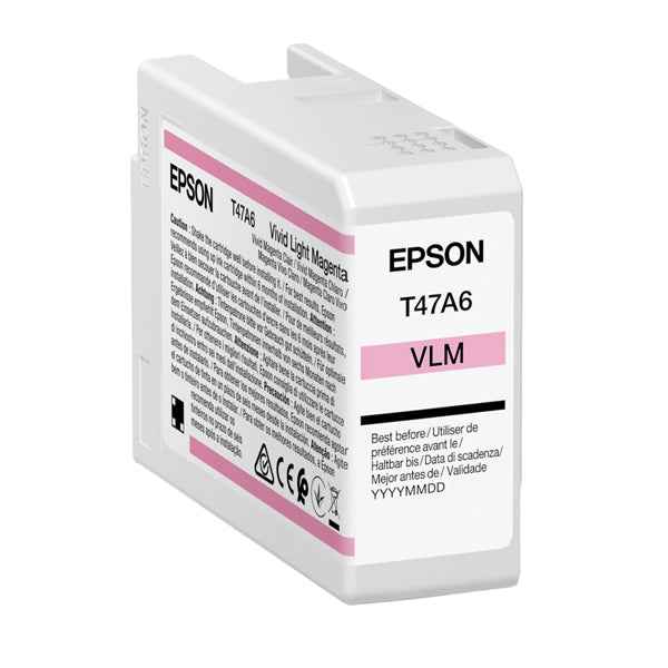 Epson - Cartuccia Vivid per UltraChrome Pro 10 T47A6 - Magenta - 50ml - C13T47A60N