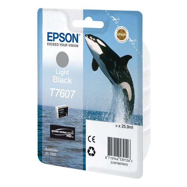 Epson - Cartuccia ink - Nero chiaro - T7607 - C13T76074010 - 25,9ml