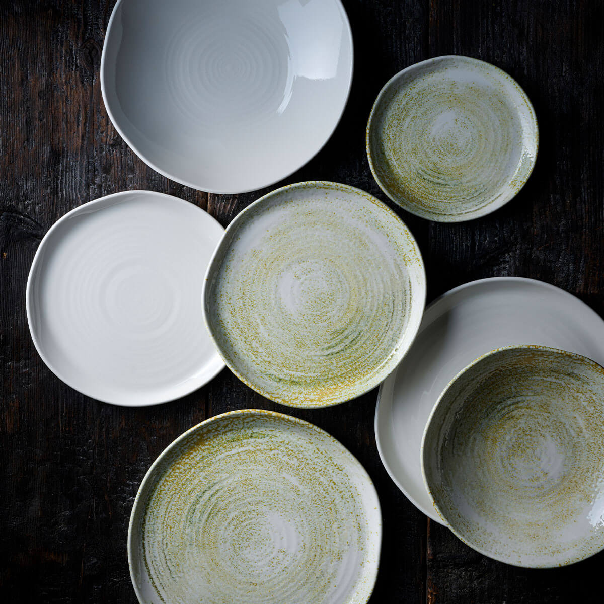 Churchill Envisage Erosion Piatto Frutta Ceramica 21,5 cm 6 Pezzi