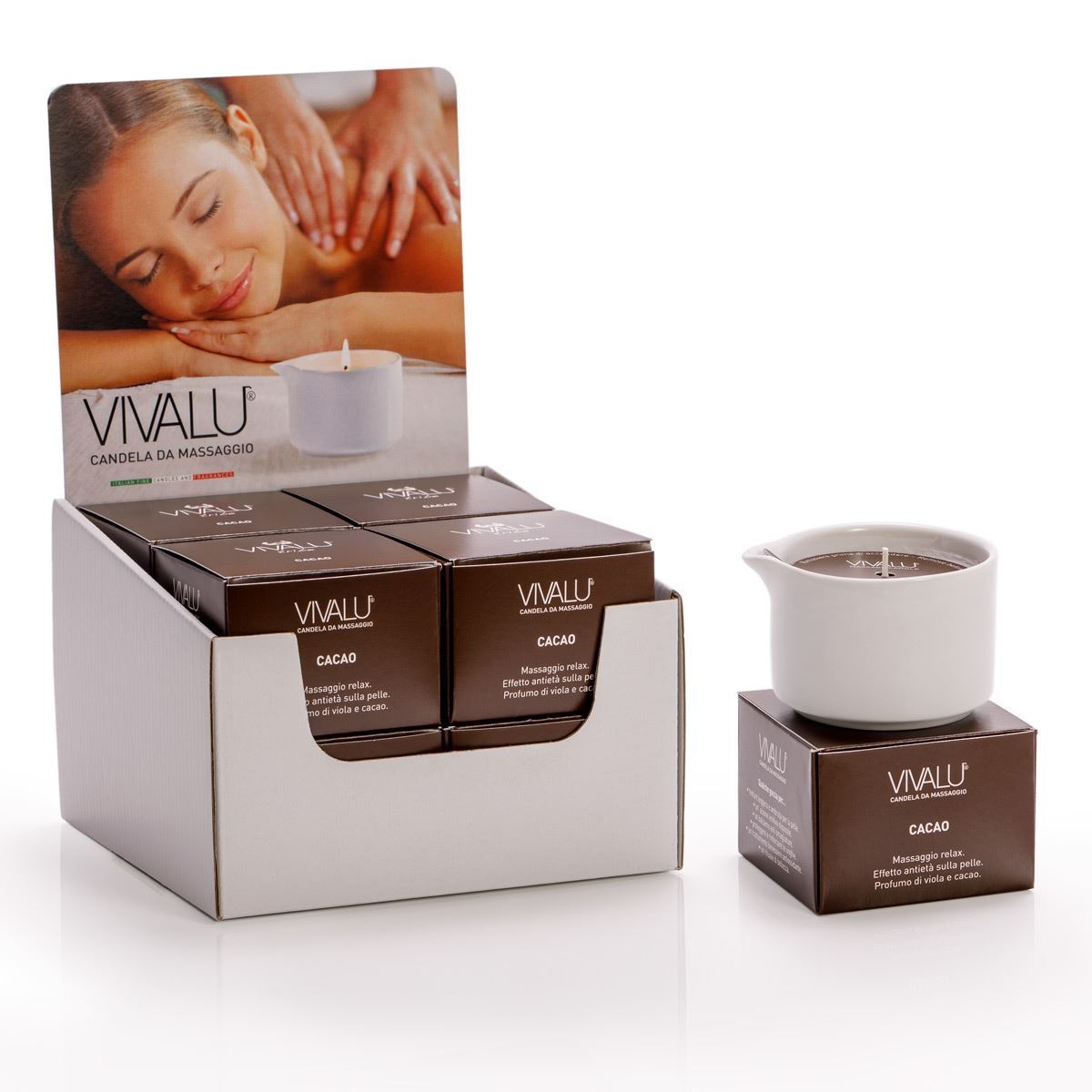 Vivalu Tribe E Candela da Massaggio Cacao 100 ml