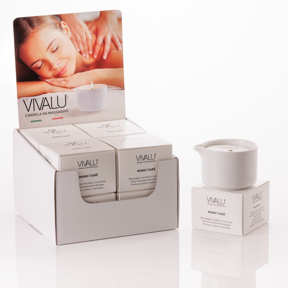 Vivalu Tribe E Candela da Massaggio Tiarè Monoi 100 ml