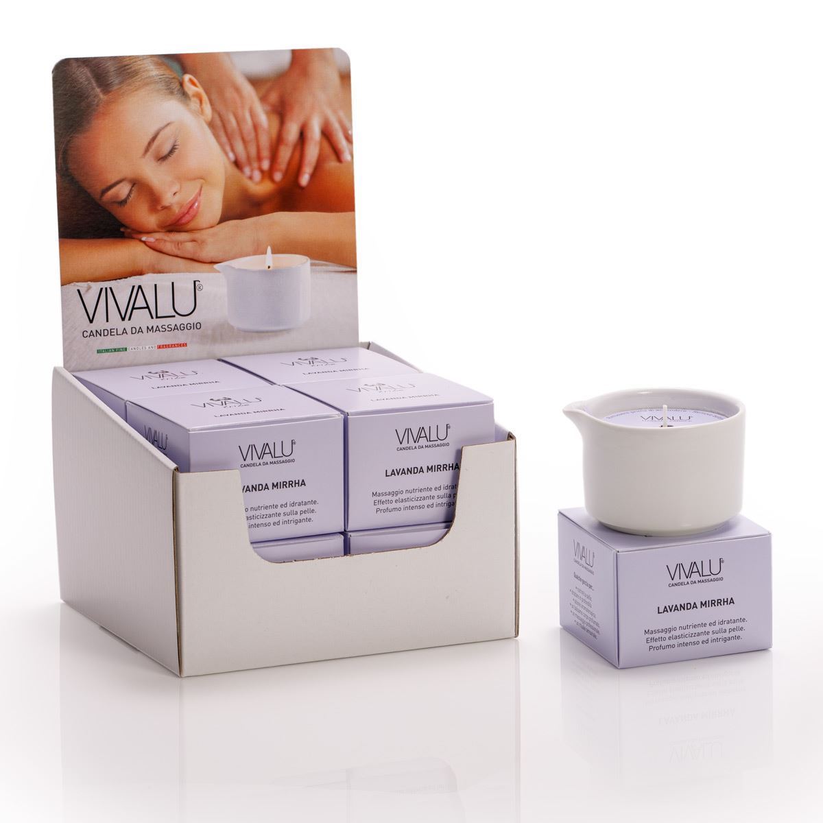 Vivalu Tribe E Candela da Massaggio Lavanda e Mirra 100 ml