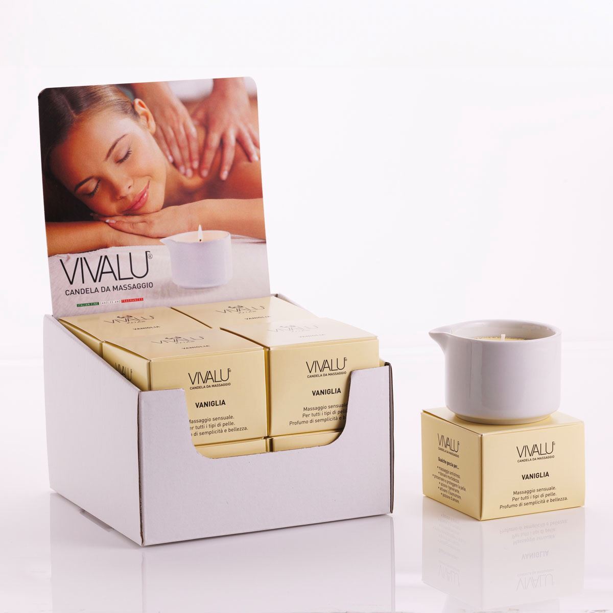 Vivalu Tribe E Candela da Massaggio Vaniglia Sensual 100 ml