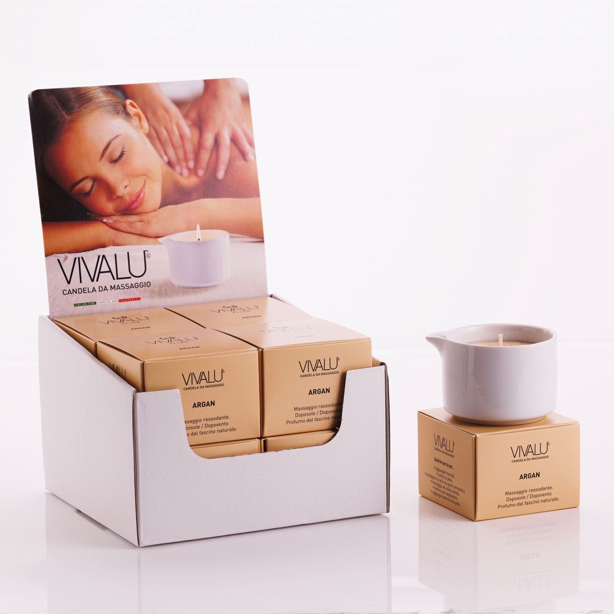 Vivalu Tribe E Candela da Massaggio Argan Rassodante 100 ml