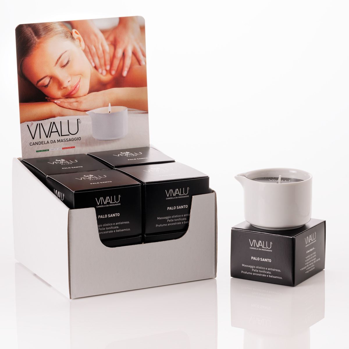 Vivalu Tribe E Candela da Massaggio Palo Santo 100 ml