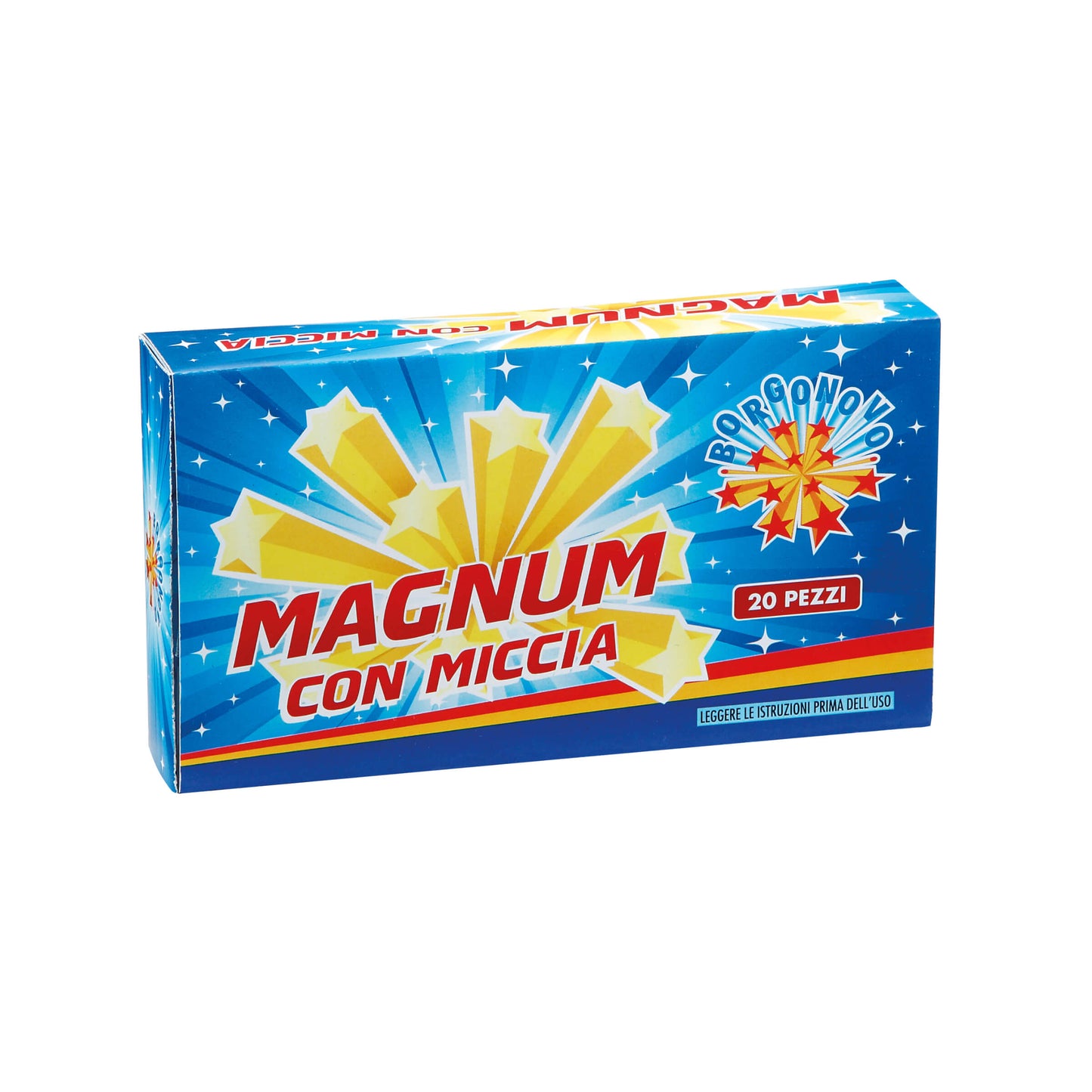 Magnum con miccia Borgonovo F2, petardo a colpo secco, confezione da 20