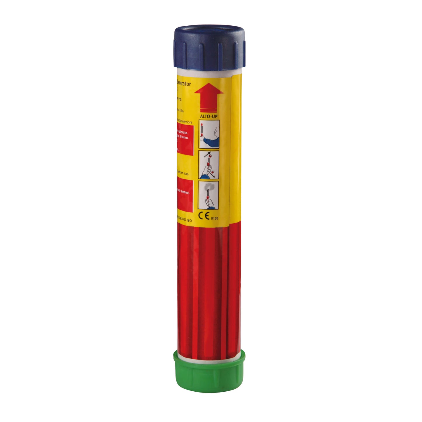 Fumogeno a mano Borgonovo P1 con fumo blu intenso ad alta densità