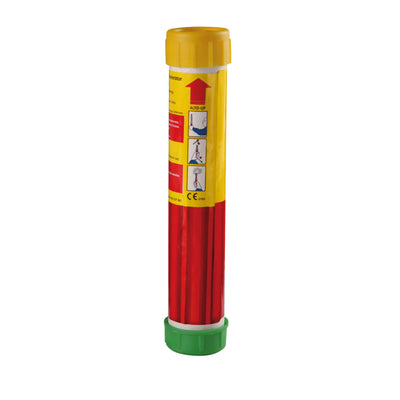 Fumogeno a mano Borgonovo P1 con fumo giallo vivido ad alta visibilità