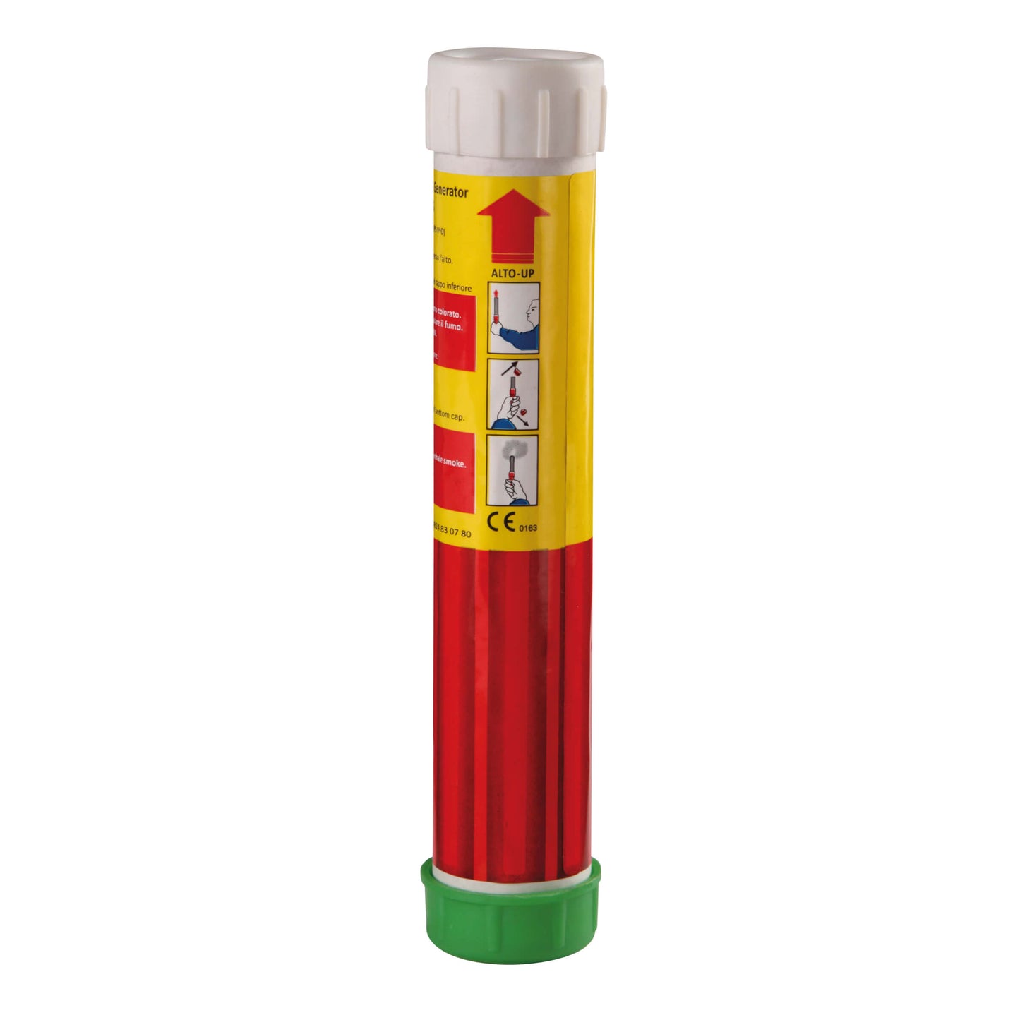 Fumogeno a mano Borgonovo P1 con fumo bianco intenso e denso