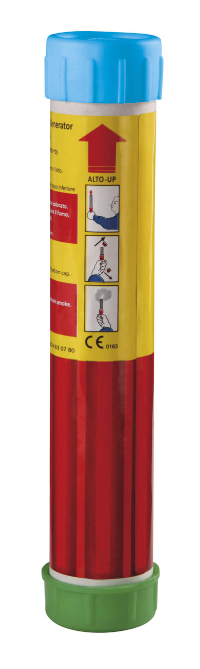 Fumogeno a mano Borgonovo P1 con fumo azzurro intenso e uniforme