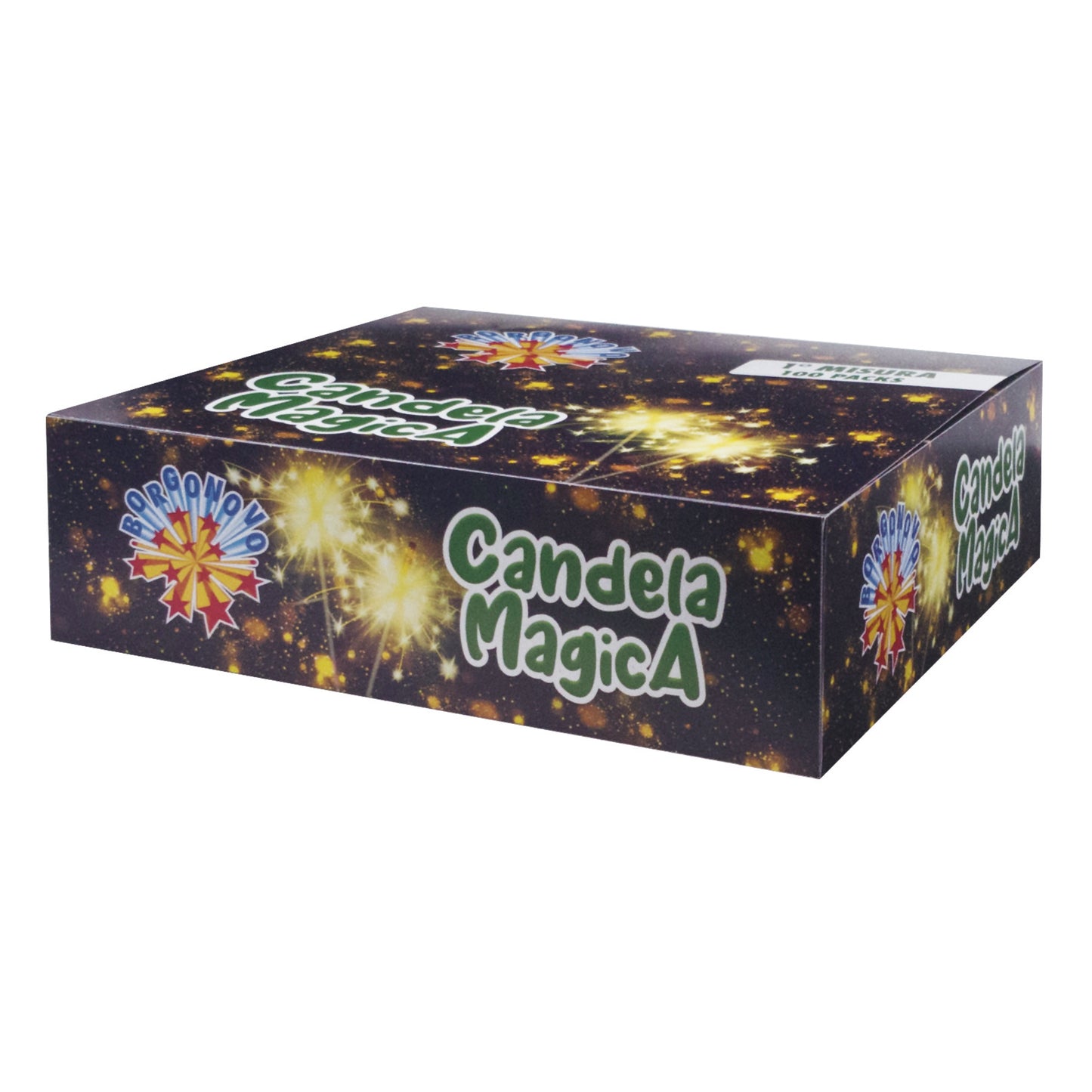 0201AB - CANDELA MAGICA 1a MISURA BORGONOVO da 10 candeline - MASSA ATTIVA 1 gr CAT.EU F1