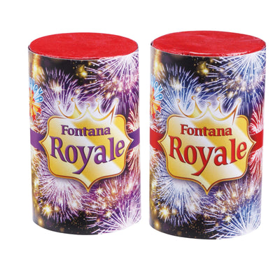 Fontana Royale Borgonovo F2 con colori vivaci e fiori argento, confezione da 2