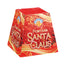 Fontana Santa Claus Borgonovo F2, 3 fontane con stelle assortite e crisantemi argentati