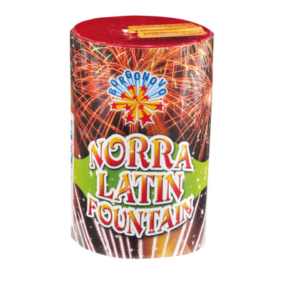 Norra Latin Fountain Borgonovo F2, 3 fontane con perle rosse, verdi e gialle e cracker