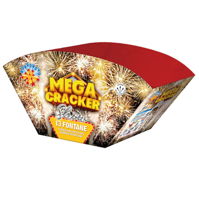 u. Borgonovo Mega Cracker Show Batteria di 13 Fontane a Ventaglio Multicolore F2 NEC 490 g - 0286A