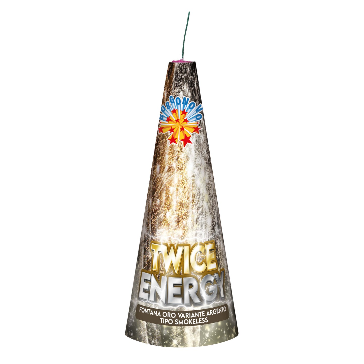 Twice Energy Borgonovo F2, fontana senza fumo con scintille oro e argento