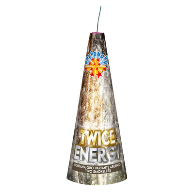 Twice Energy Borgonovo F2, fontana senza fumo con scintille oro e argento