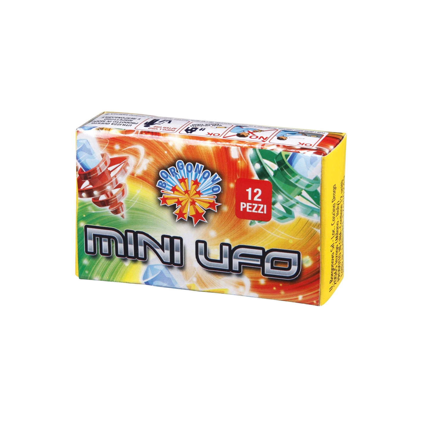 0506A - MINI UFO BORGONOVO (12PZ) MASSA ATTIVA 1,17 gr CAT.EU F1