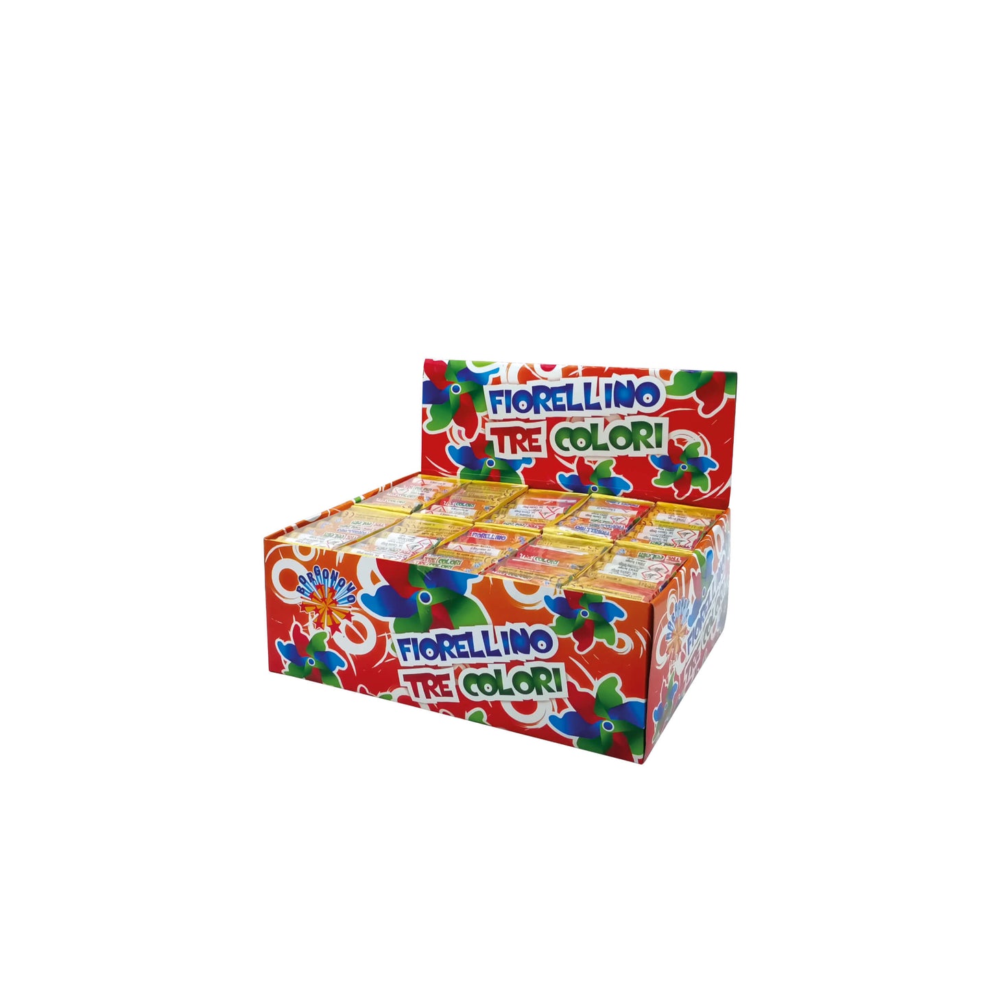 0509AB - FIORELLINO TRE COLORI BORGONOVO (12PZ)
MASSA ATTIVA 2,2 gr CAT.EU F1
