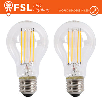 Lampada Filamento  A60  8.5W 3000K E27 - Confezione 2PACK