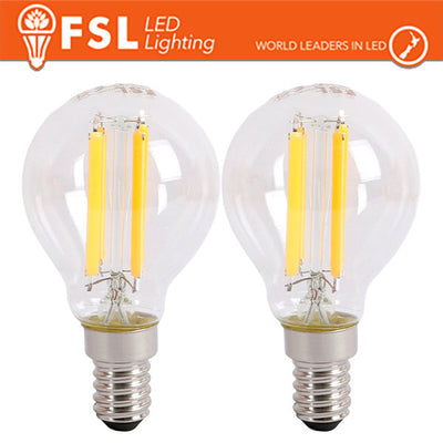 Lampada Filamento MiniSfera G45  6.5W 3000K E14 - Confezione 2PACK