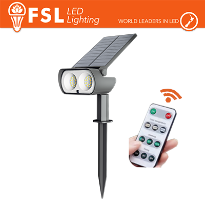 Picchetto da esterno LED solare cct 3white 15W (1.5led) con telecomando