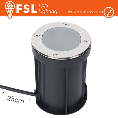 Faretto esterno carrabile calpestabile GU10 IP67 +25 cm cavo - GU10 NON INCLUSA