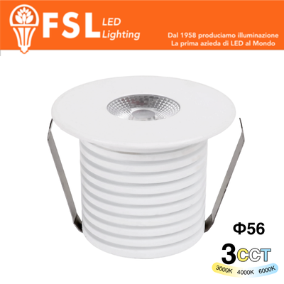 VEGA - Punto luce LED Spotlight  – 3W 3CCT – 56*57 – IP20 - Driver Eaglerise