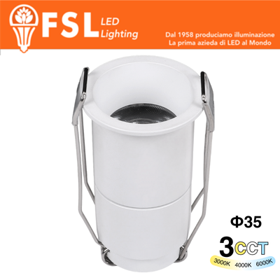 ALTAIR - Micro Punto luce LED – 3W 3CCT 35*62mm IP20 - Driver Eaglerise