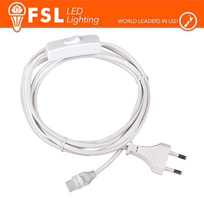 Cavo spina 1m per strisce LED220V con interruttore