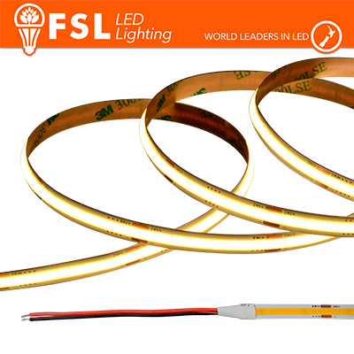 Striscia LED COB 5metri - IP20 4000K 24V 15W/m 1500lm/m CRI90