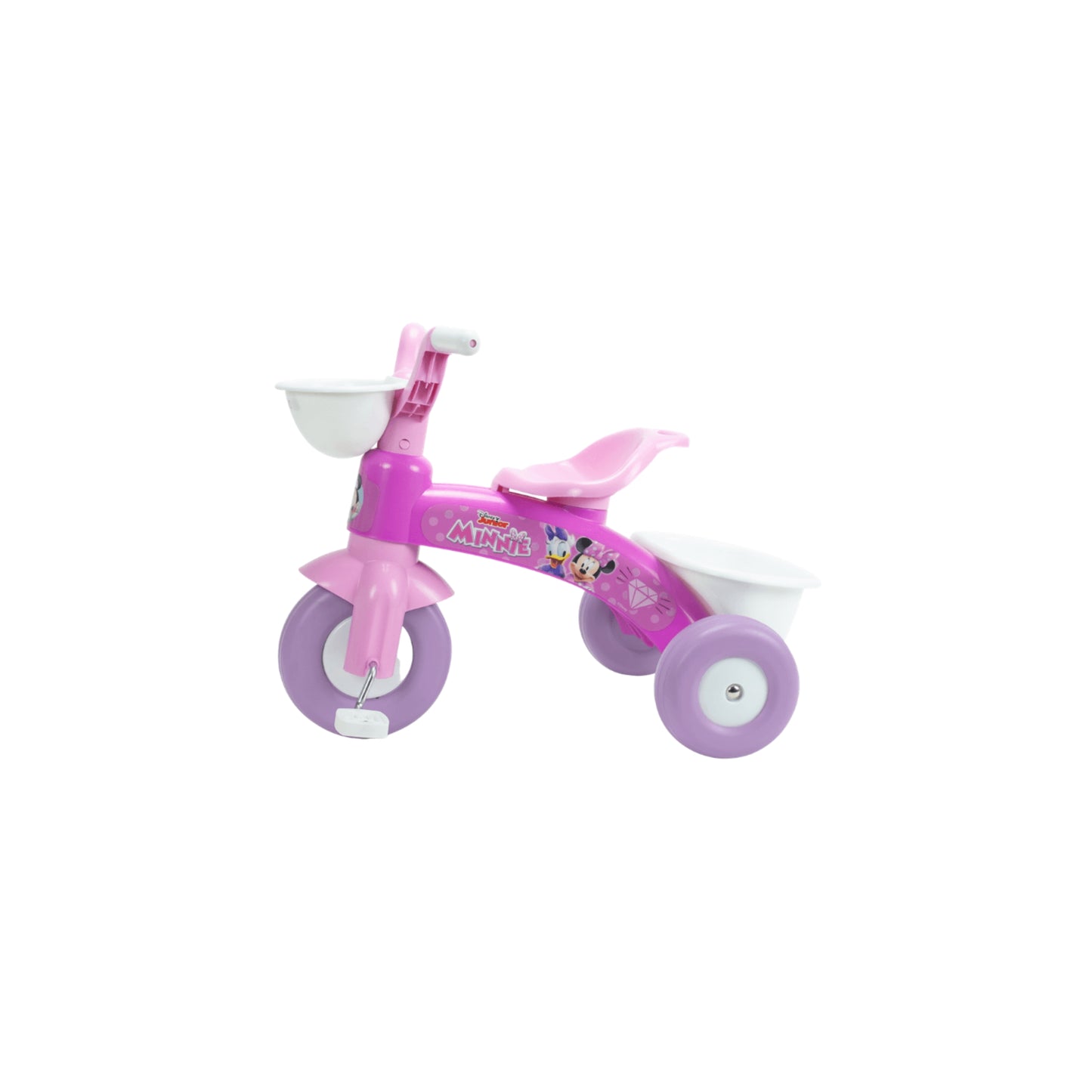 Triciclo Minnie Mouse rosa dettaglio manubrio