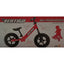 Sport One Vertigo Bici Pedagogica Senza Pedali in Acciaio con Ruote Antiforatura Rossa