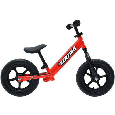 Sport One Vertigo Bici Pedagogica Senza Pedali in Acciaio con Ruote Antiforatura Rossa