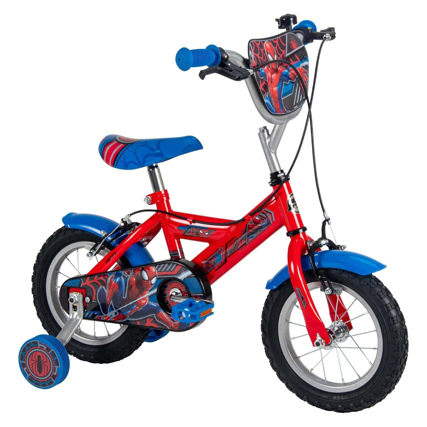 Huffy Bicicletta per Bambini Marvel Spiderman 14 Pollici Telaio in Acciaio con Rotelle