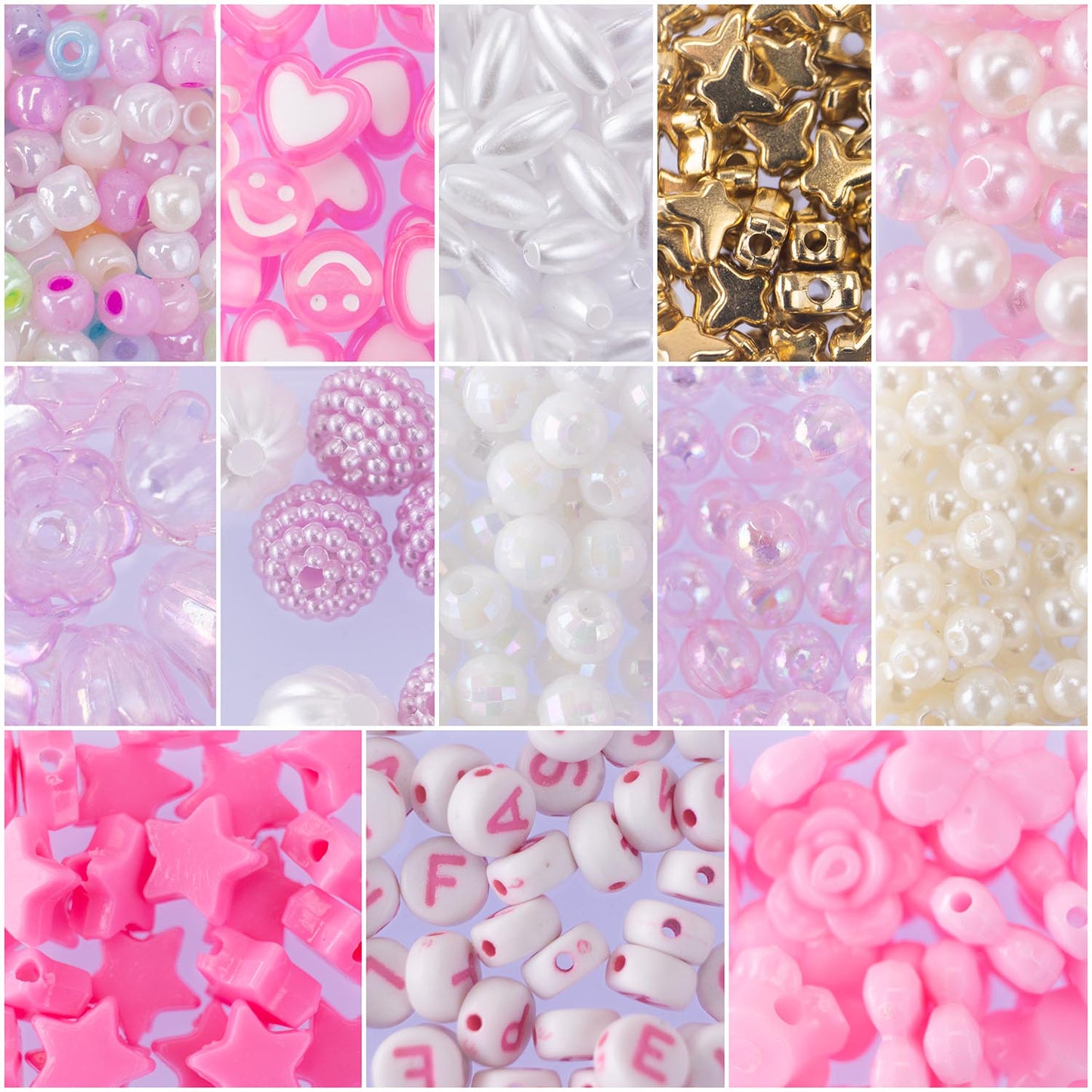 ABC 500 Perline Crea Flower Bouquet Set Collane e Bracciali a Tema Floreale - 87049