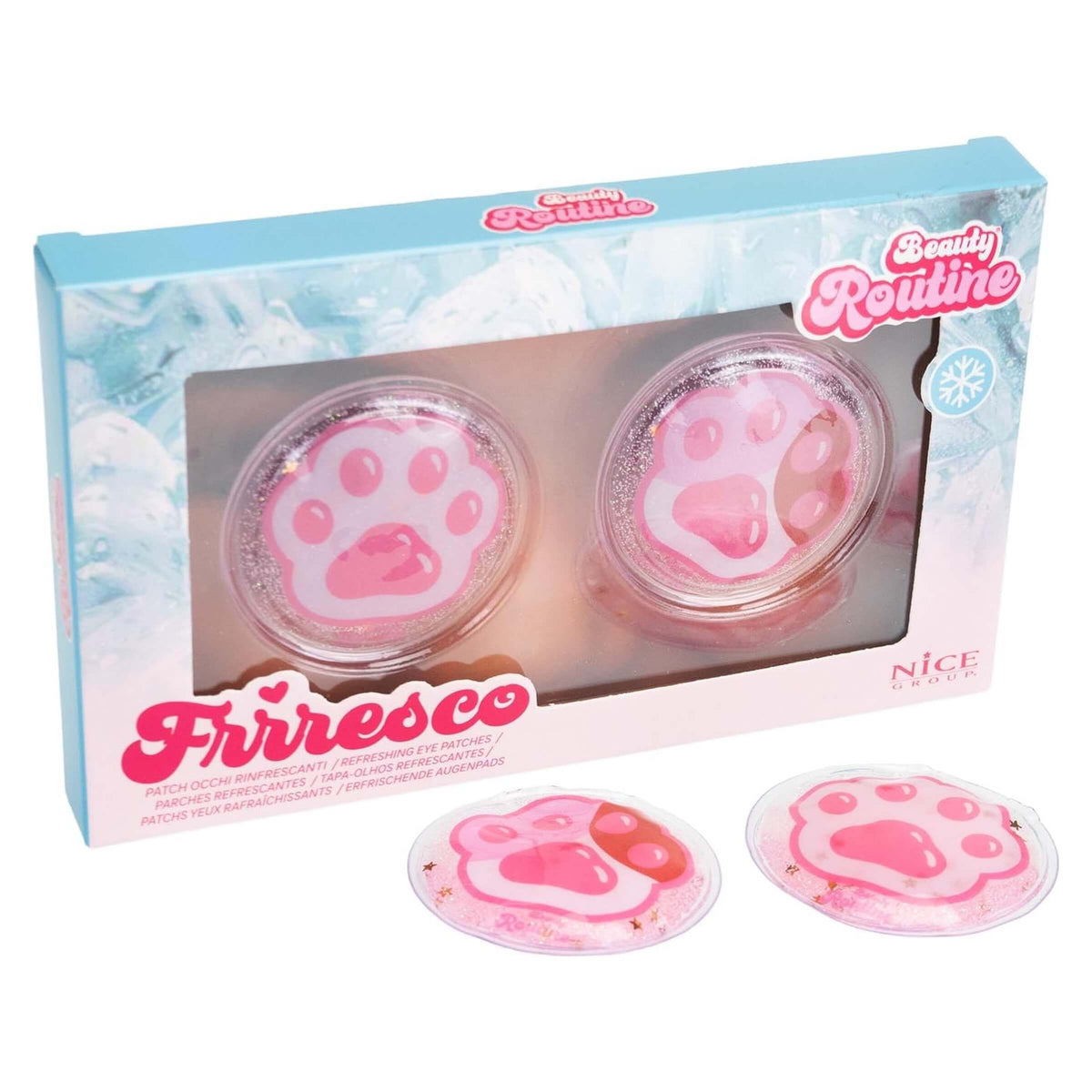 Beauty Routine Chill Pops Patch Contorno Occhi a Forma di Zampa di Gatto