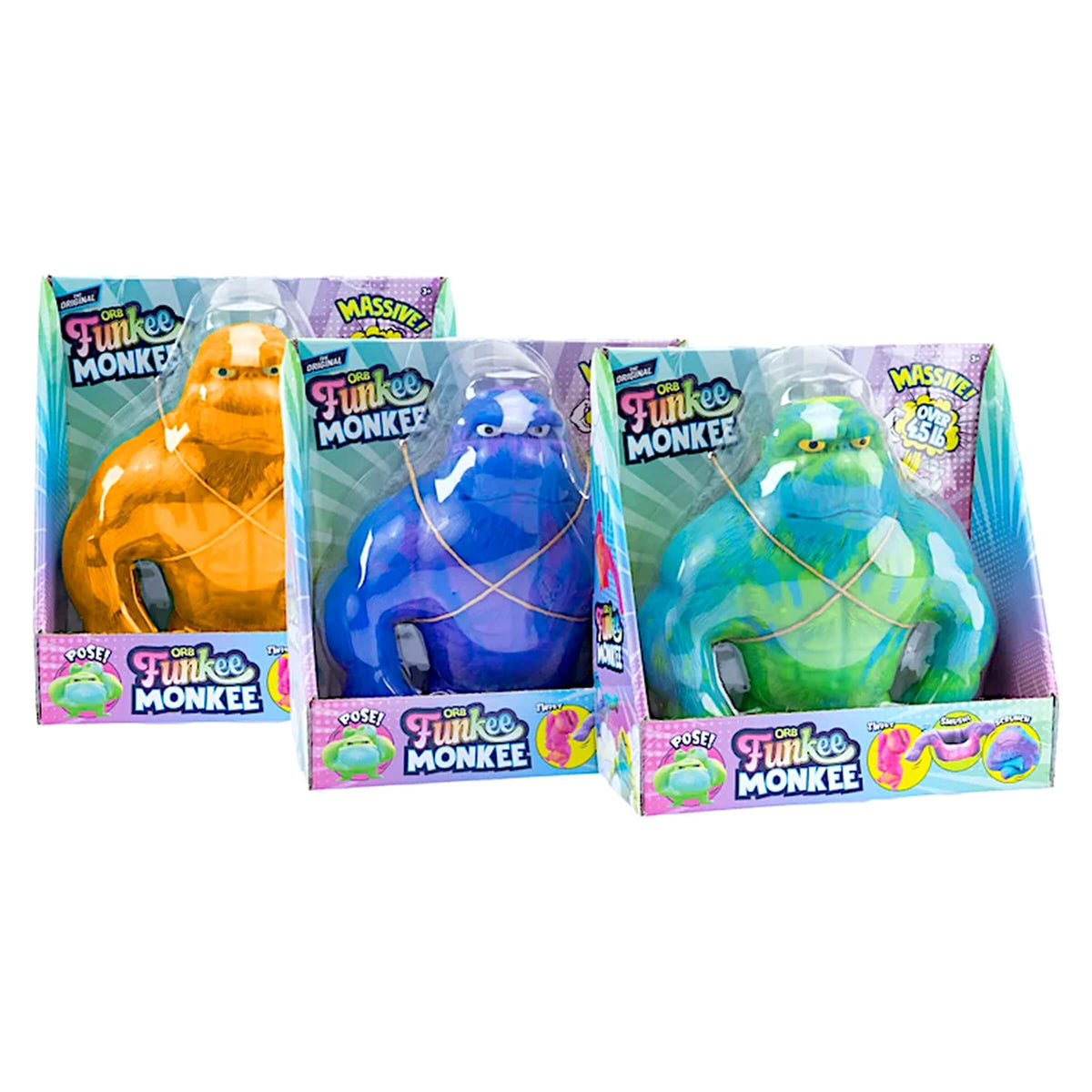 Funkee Monkee Big Scimmia Morbida da Tirare e Schiacciare 20cm - 47971