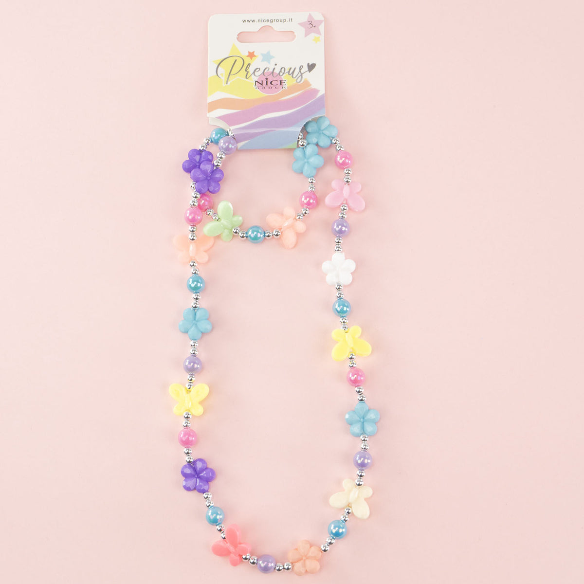 Nice Precious Set 2 Pezzi Collana e Bracciale Farfalle Bambine - 25129